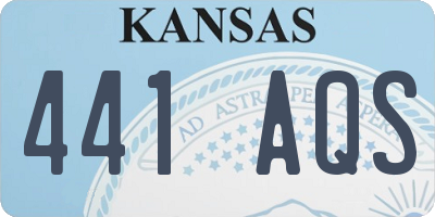 KS license plate 441AQS