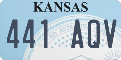 KS license plate 441AQV