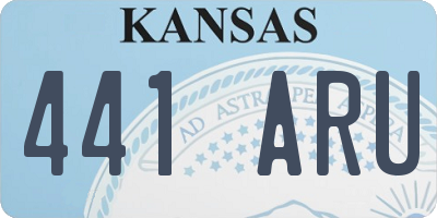 KS license plate 441ARU