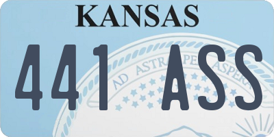 KS license plate 441ASS