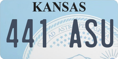 KS license plate 441ASU