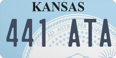 KS license plate 441ATA