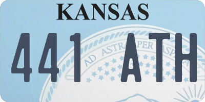 KS license plate 441ATH