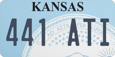 KS license plate 441ATI