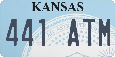 KS license plate 441ATM