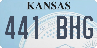 KS license plate 441BHG