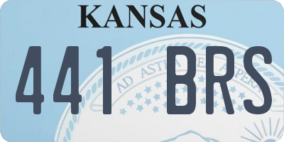 KS license plate 441BRS