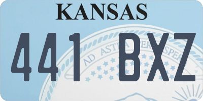 KS license plate 441BXZ