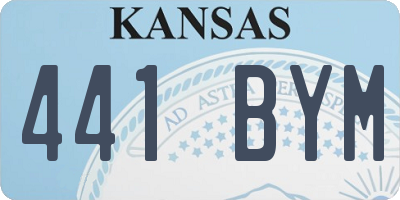 KS license plate 441BYM