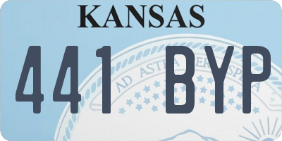 KS license plate 441BYP
