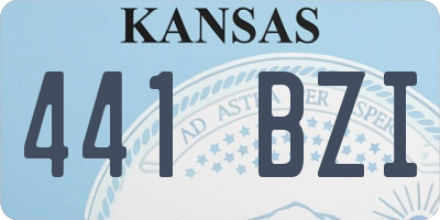 KS license plate 441BZI