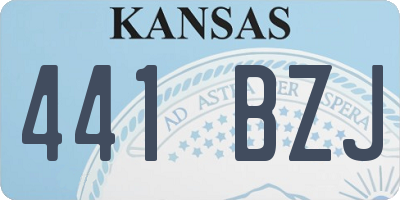 KS license plate 441BZJ