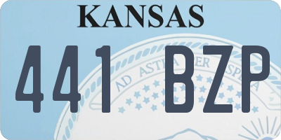 KS license plate 441BZP