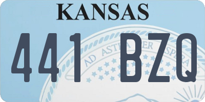 KS license plate 441BZQ