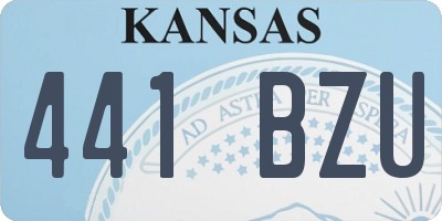 KS license plate 441BZU