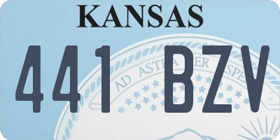 KS license plate 441BZV