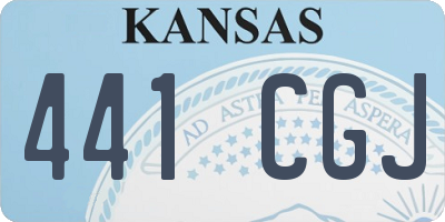 KS license plate 441CGJ