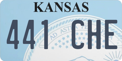 KS license plate 441CHE