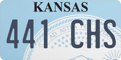 KS license plate 441CHS