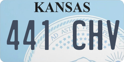 KS license plate 441CHV