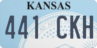KS license plate 441CKH