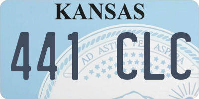KS license plate 441CLC