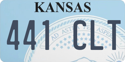 KS license plate 441CLT