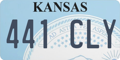 KS license plate 441CLY