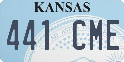 KS license plate 441CME