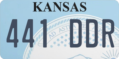 KS license plate 441DDR