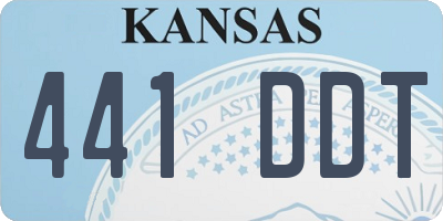 KS license plate 441DDT