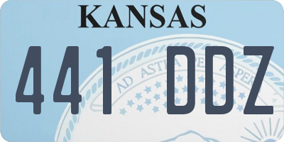 KS license plate 441DDZ