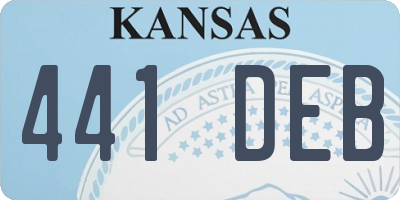 KS license plate 441DEB