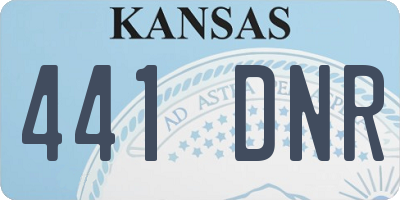 KS license plate 441DNR