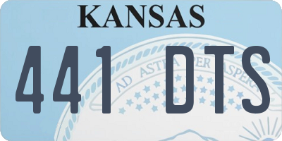 KS license plate 441DTS