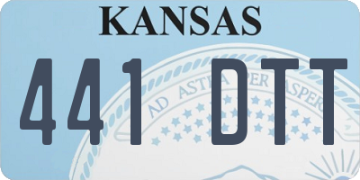 KS license plate 441DTT