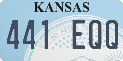 KS license plate 441EQQ
