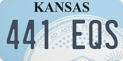KS license plate 441EQS