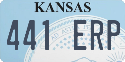 KS license plate 441ERP