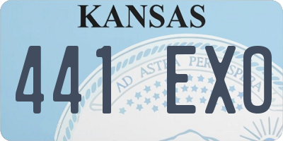 KS license plate 441EXO