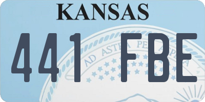 KS license plate 441FBE