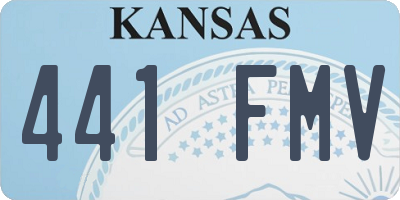 KS license plate 441FMV