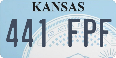 KS license plate 441FPF