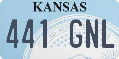 KS license plate 441GNL