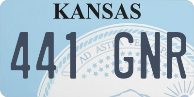 KS license plate 441GNR