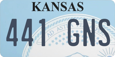 KS license plate 441GNS