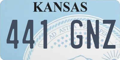 KS license plate 441GNZ