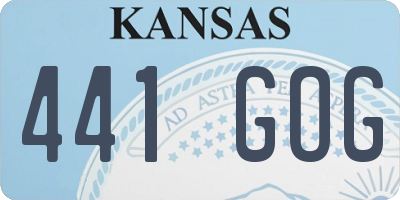 KS license plate 441GOG