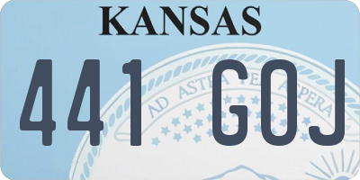 KS license plate 441GOJ