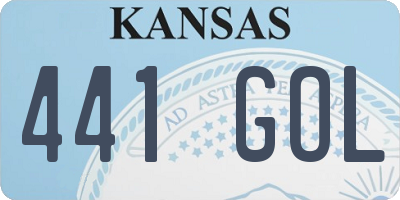 KS license plate 441GOL